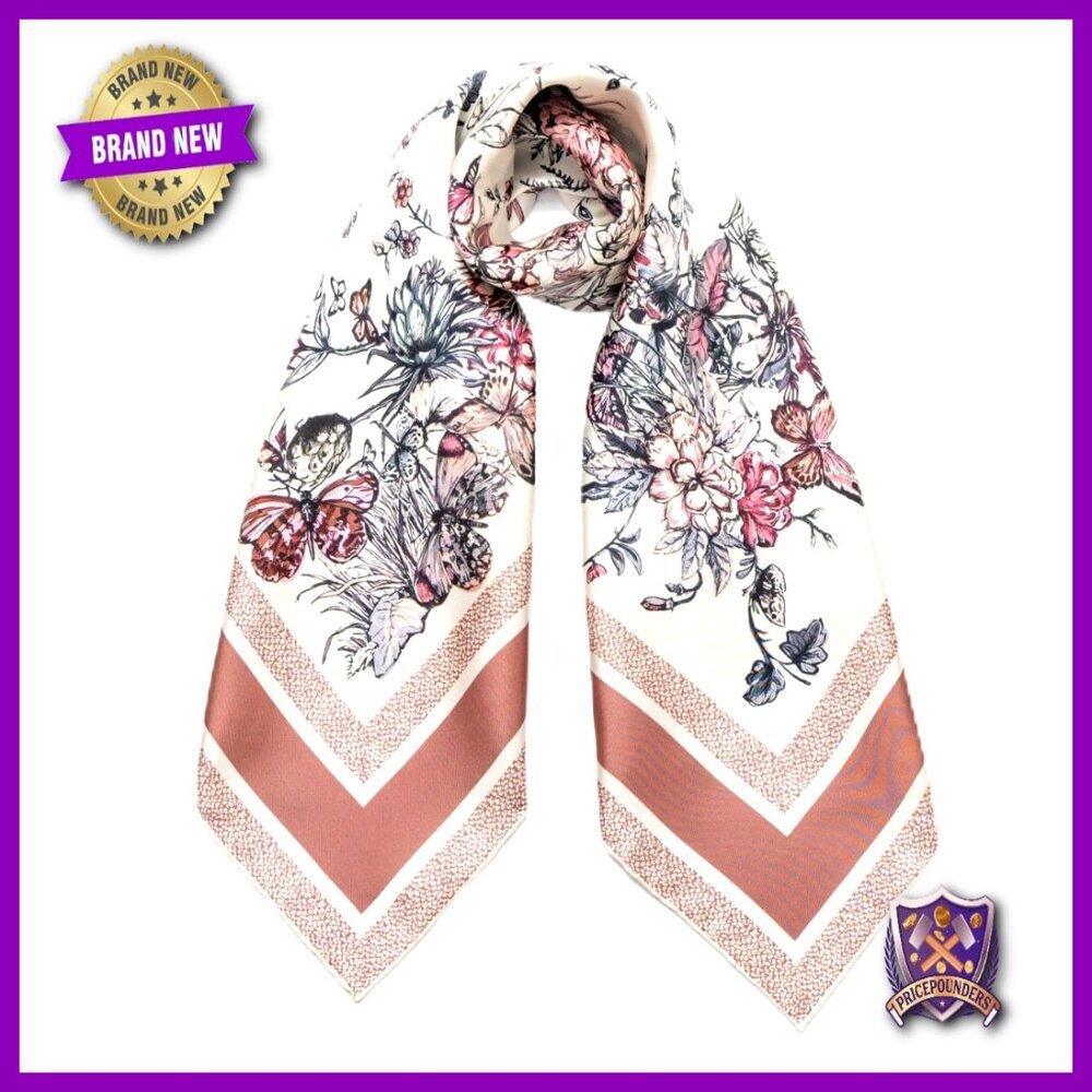 Large 35x35 Mulberry Silk Scarf for Women, Hair Wrap, Bandana, Neck Accessory